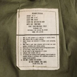 VINTAGE US ARMY M1965 M65 FIELD JACKET 1980 SIZE MEDIUM REGULAR DEADSTOCK NOS(Vintage Us Army M1965 M65 Field Jacket 1980 Size Medium Regular Deadstock Nos) 11 VINTAGE US ARMY M1965 M65 FIELD JACKET 1980 SIZE MEDIUM REGULAR DEADSTOCK NOS(Vintage Us Army M1965 M65 Field Jacket 1980 Size Medium Regular Deadstock Nos) -Rare Gear USA Shop DSC 4711