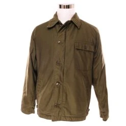 VINTAGE US NAVY A-2 DECK JACKET 1981 SIZE MEDIUM STENCIL(Vintage Us Navy A 2 Deck Jacket 1981 Size Medium Stenciled)