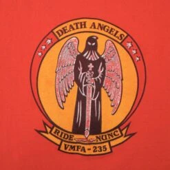 VINTAGE USMC MARINES DEATH ANGELS VMFA 235 TEE SHIRT SIZE LARGE MADE IN USA(Vintage Usmc Marines Death Angels Tee Shirt Size Large Made In Usa) -Rare Gear USA Shop DSC 4759