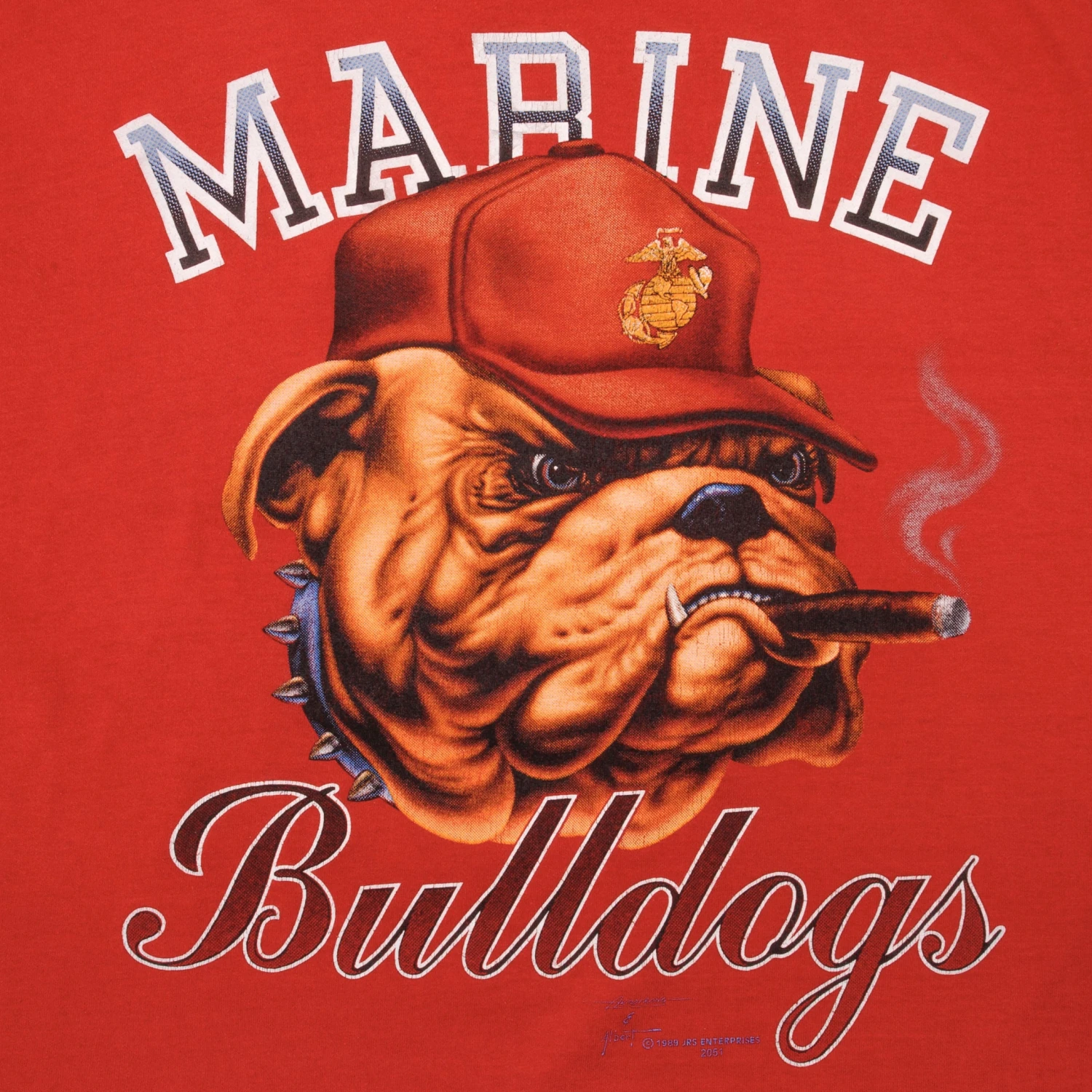 VINTAGE USMC MARINES BULLDOGS TEE SHIRT 1989 SIZE MEDIUM MADE IN USA(Vintage Usmc Marines Bulldogs Tee Shirt 1989 Size Medium Made In Usa) 5 VINTAGE USMC MARINES BULLDOGS TEE SHIRT 1989 SIZE MEDIUM MADE IN USA(Vintage Usmc Marines Bulldogs Tee Shirt 1989 Size Medium Made In Usa) - Image 5