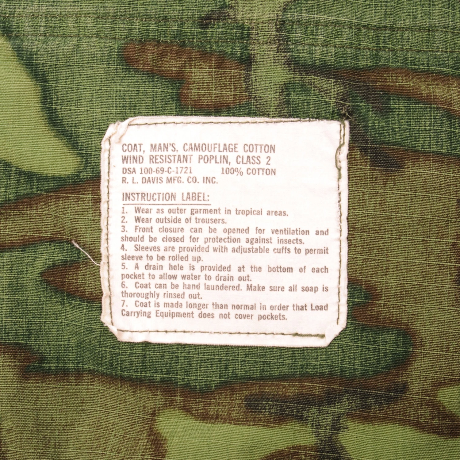 VINTAGE USMC US MARINE CORPS TROPICAL COMBAT JACKET 5TH PATTERN ERDL 1969 VIETNAM WAR SIZE SMALL LONG(Vintage Usmc Us Marine Corps Tropical Combat Jacket 5th Pattern Erdl 1969 Vietnam War Size Small Long) 5 VINTAGE USMC US MARINE CORPS TROPICAL COMBAT JACKET 5TH PATTERN ERDL 1969 VIETNAM WAR SIZE SMALL LONG(Vintage Usmc Us Marine Corps Tropical Combat Jacket 5th Pattern Erdl 1969 Vietnam War Size Small Long) - Image 5