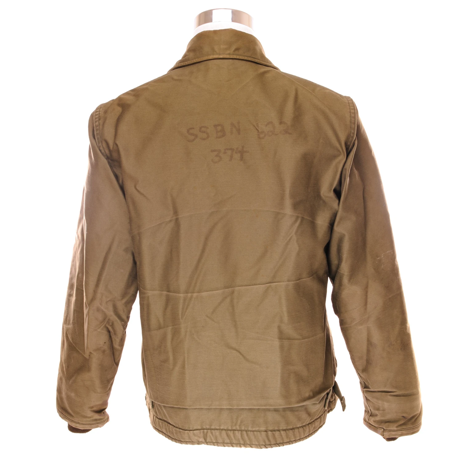 VINTAGE US NAVY A-2 A2 DECK JACKET 1964 SIZE MEDIUM WITH PATCH USS JAMES MONROE SSBN 622(Vintage Us Navy A 2 Deck Jacket 1964 Size Medium With Patch) 3 VINTAGE US NAVY A-2 A2 DECK JACKET 1964 SIZE MEDIUM WITH PATCH USS JAMES MONROE SSBN 622(Vintage Us Navy A 2 Deck Jacket 1964 Size Medium With Patch) - Image 3