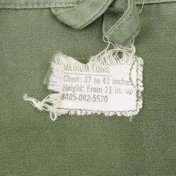 VINTAGE US ARMY TROPICAL COMBAT JACKET 3RD PATTERN 1967 VIETNAM WAR MEDIUM Long(Copy Of Vintage Us Army Tropical Combat Jacket 3rd Pattern 1967 Vietnam War Size Medium Regular) -Rare Gear USA Shop DSC 5130