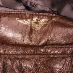 VINTAGE US NAVY G-1 G1 FLIGHT JACKET SIZE 42 55J14 (AER)(Vintage Us Navy G 1 G1 Flight Jacket Size 42) -Rare Gear USA Shop DSC 5208 3