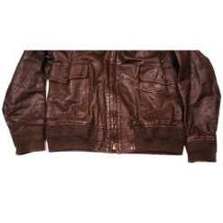 VINTAGE US NAVY G-1 G1 FLIGHT JACKET SIZE 42 55J14 (AER)(Vintage Us Navy G 1 G1 Flight Jacket Size 42) -Rare Gear USA Shop DSC 5210 3