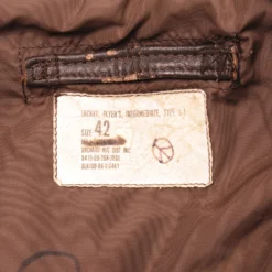 VINTAGE US NAVY G-1 G1 FLIGHT LEATHER JACKET 1986 SIZE 42(Vintage Us Navy G 1 G1 Flight Leather Jacket 1986 Size 42) -Rare Gear USA Shop DSC 5227 1