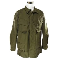 VINTAGE US ARMY TROPICAL COMBAT JACKET 5TH PATTERN 1969 VIETNAM WAR SIZE XL REGULAR DEADSTOCK(Vintage Us Army Tropical Combat Jacket 5th Pattern 1969 Vietnam War Size Xl Regular Deadstock)