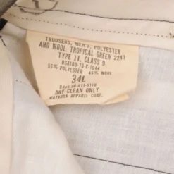 VINTAGE US ARMY TROPICAL GREEN TYPE II DRESS TROUSERS PANTS 1976 34L(Vintage Us Army Tropical Green Type Ii Trousers Pants 1976 34l) 9 VINTAGE US ARMY TROPICAL GREEN TYPE II DRESS TROUSERS PANTS 1976 34L(Vintage Us Army Tropical Green Type Ii Trousers Pants 1976 34l) -Rare Gear USA Shop DSC 5569