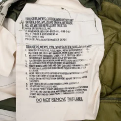 VINTAGE US ARMY FIELD TROUSERS PANTS M51 1956 W LINER LARGE REG NOS(Vintage Us Army Field Trousers Pants M51 1956 W Liner Large Reg W38 L30 Nos) -Rare Gear USA Shop DSC 5875