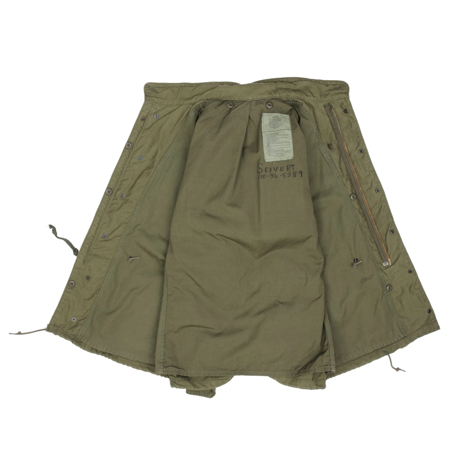 VINTAGE US ARMY M-1965 M65 FIELD JACKET 1984 SIZE MEDIUM REGULAR(Vintage Us Army M 1965 M65 Field Jacket 1984 Size Medium Regular 1) 8 VINTAGE US ARMY M-1965 M65 FIELD JACKET 1984 SIZE MEDIUM REGULAR(Vintage Us Army M 1965 M65 Field Jacket 1984 Size Medium Regular 1) - Image 8