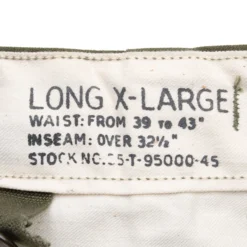 VINTAGE US ARMY FIELD TROUSERS PANTS W LINER M51 1951 KOREAN WAR XL LONG NOS(Vintage Us Army Field Trousers Pants W Liner M51 1951 Korean War Xl Long Nos) -Rare Gear USA Shop DSC 5902