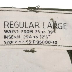 VINTAGE US ARMY FIELD TROUSERS PANTS M51 1952 KOREAN WAR LARGE REG NOS(Vintage Us Army Field Trousers Pants M51 1952 Korean War Large Reg W38 L30 Nos) -Rare Gear USA Shop DSC 5950