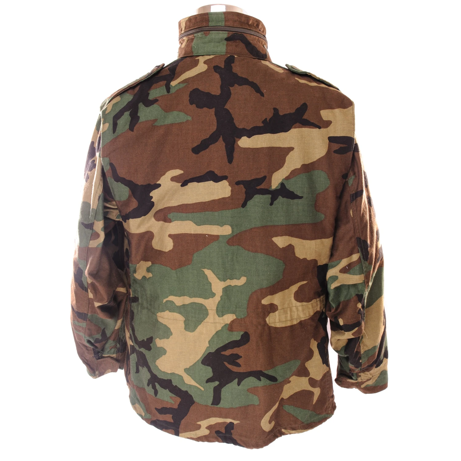 VINTAGE US ARMY M-1965 M65 WOODLAND CAMO FIELD JACKET 1991 SIZE LARGE SHORT(Copy Of Vintage Us Army M 1965 M65 Woodland Camo Field Jacket 1999 Size Medium Regular With Patch) 2 VINTAGE US ARMY M-1965 M65 WOODLAND CAMO FIELD JACKET 1991 SIZE LARGE SHORT(Copy Of Vintage Us Army M 1965 M65 Woodland Camo Field Jacket 1999 Size Medium Regular With Patch) - Image 2