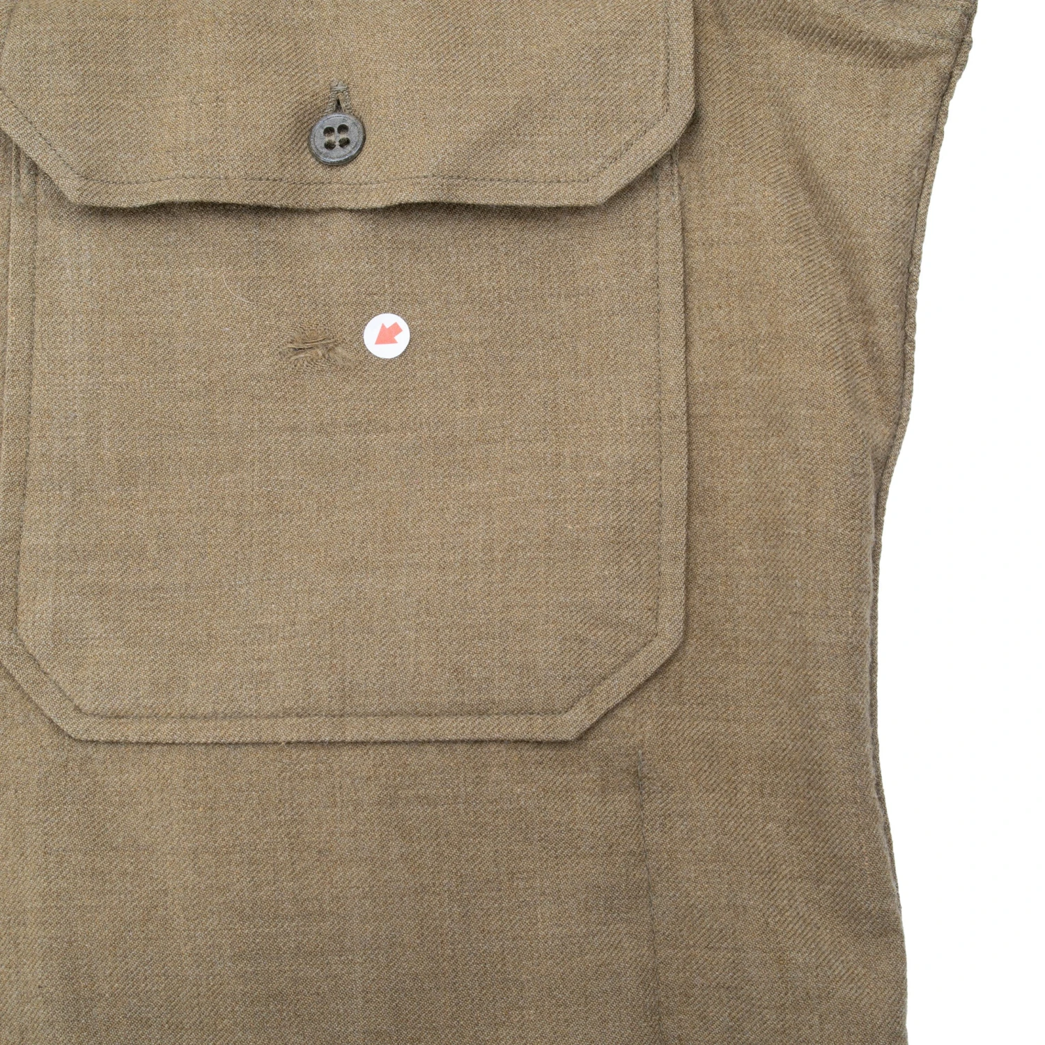 VINTAGE US ARMY WOOL SHIRT WW2 SHIRT SIZE 14 1/2 X32(Vintage Us Army Wool Shirt Ww2 Shirt Size 14 1 2 X32) 7 VINTAGE US ARMY WOOL SHIRT WW2 SHIRT SIZE 14 1/2 X32(Vintage Us Army Wool Shirt Ww2 Shirt Size 14 1 2 X32) - Image 7