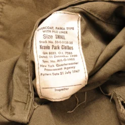 VINTAGE US ARMY PARKA WITH PILE LINER 1950 KOREAN WAR SIZE SMALL(Vintage Us Army Parka 1950 Korean War Size Small) -Rare Gear USA Shop DSC 6095 1