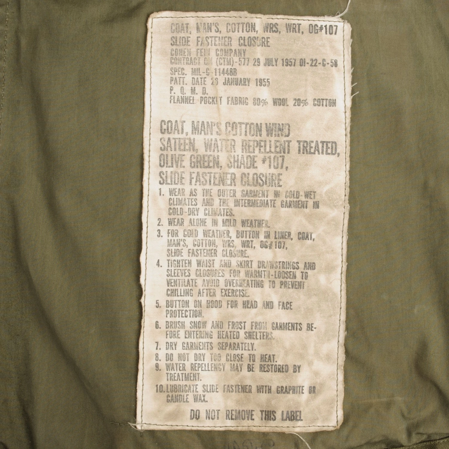 VINTAGE US ARMY M51 FIELD JACKET 1957 VIETNAM WAR SIZE MEDIUM SHORT(Vintage Us Army M51 Field Jacket 1957 Vietnam War Size Medium Short) 5 VINTAGE US ARMY M51 FIELD JACKET 1957 VIETNAM WAR SIZE MEDIUM SHORT(Vintage Us Army M51 Field Jacket 1957 Vietnam War Size Medium Short) - Image 5