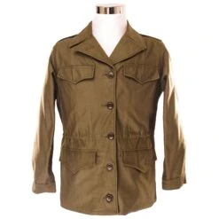 VINTAGE US ARMY WOMEN FIELD JACKET M-1943 M43 1948 SIZE 10 REGULAR(Vintage Us Army Women Field Jacket M 1943 M43 1948 Size 10 Regular)