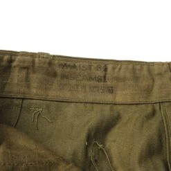 VINTAGE USN NAVY UTILITY TROUSERS HBT PANTS WW2 SIZE W32 L31 DEADSTOCK(Vintage Us Navy Utility Trousers Pants Size W32 L31) -Rare Gear USA Shop DSC 6345 1
