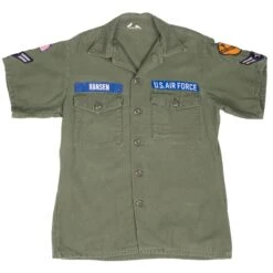 VINTAGE USAF AIR FORCE 1970 VIETNAM WAR UTILITY SATEEN SHIRT PATCH SZ 15 1/2X35(Vintage Usaf Air Force 1970 Vietnam War Utility Sateen Shirt Patch Sz 15 1 2x35) -Rare Gear USA Shop DSC 6358 51b9b41e 0697 4d6b 9c62 b5dc1b388f65