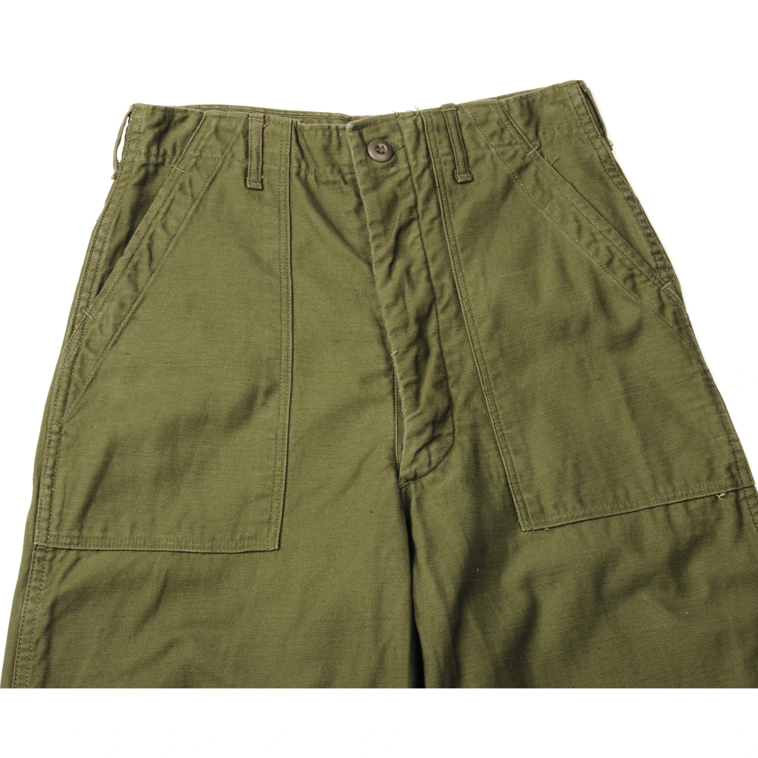 VINTAGE US ARMY UTILITY OG-107 SATEEN TROUSERS PANTS 1966 VIETNAM WAR SIZE W28 L32(Vintage Us Army Utility Trousers Pants 1966 Vietnam War Size W28 L32) 5 VINTAGE US ARMY UTILITY OG-107 SATEEN TROUSERS PANTS 1966 VIETNAM WAR SIZE W28 L32(Vintage Us Army Utility Trousers Pants 1966 Vietnam War Size W28 L32) - Image 5