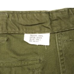 VINTAGE US ARMY UTILITY OG-107 SATEEN TROUSERS PANTS 1966 VIETNAM WAR SIZE W28 L32(Vintage Us Army Utility Trousers Pants 1966 Vietnam War Size W28 L32) 11 VINTAGE US ARMY UTILITY OG-107 SATEEN TROUSERS PANTS 1966 VIETNAM WAR SIZE W28 L32(Vintage Us Army Utility Trousers Pants 1966 Vietnam War Size W28 L32) -Rare Gear USA Shop DSC 6366 1