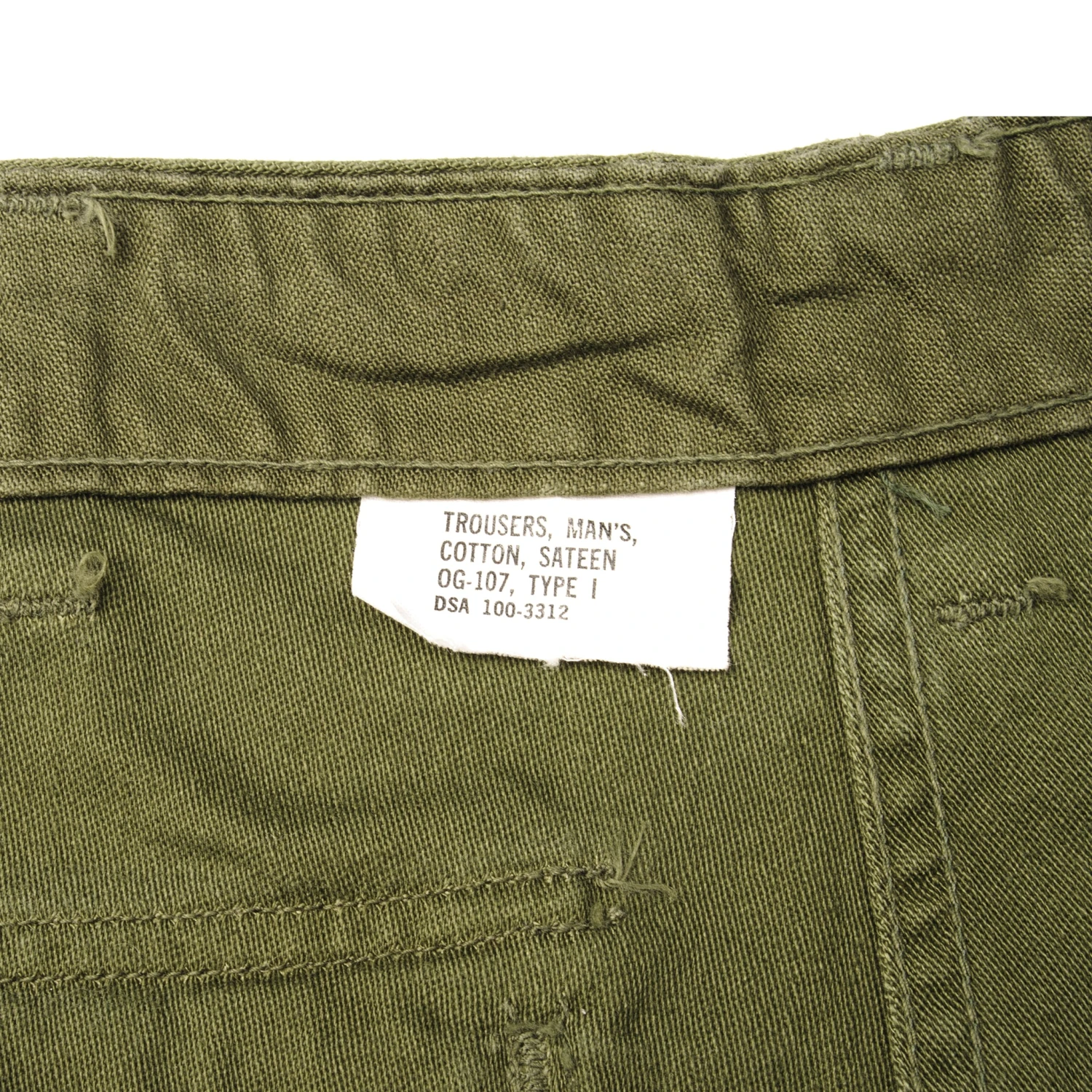 VINTAGE US ARMY UTILITY OG-107 SATEEN TROUSERS PANTS 1966 VIETNAM WAR SIZE W28 L32(Vintage Us Army Utility Trousers Pants 1966 Vietnam War Size W28 L32) 3 VINTAGE US ARMY UTILITY OG-107 SATEEN TROUSERS PANTS 1966 VIETNAM WAR SIZE W28 L32(Vintage Us Army Utility Trousers Pants 1966 Vietnam War Size W28 L32) - Image 3