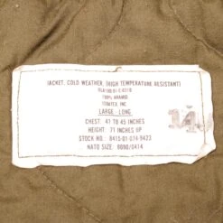 VINTAGE US ARMY COLD WEATHER JACKET HIGH TEMPERATURE RESISTANT 1991 SIZE LARGE LONG(Vintage Us Army Cold Weather Jacket High Temperature Resistant 1991 Size Large Long) -Rare Gear USA Shop DSC 6369 1 fee7e857 1b4e 4962 8431 406071495443