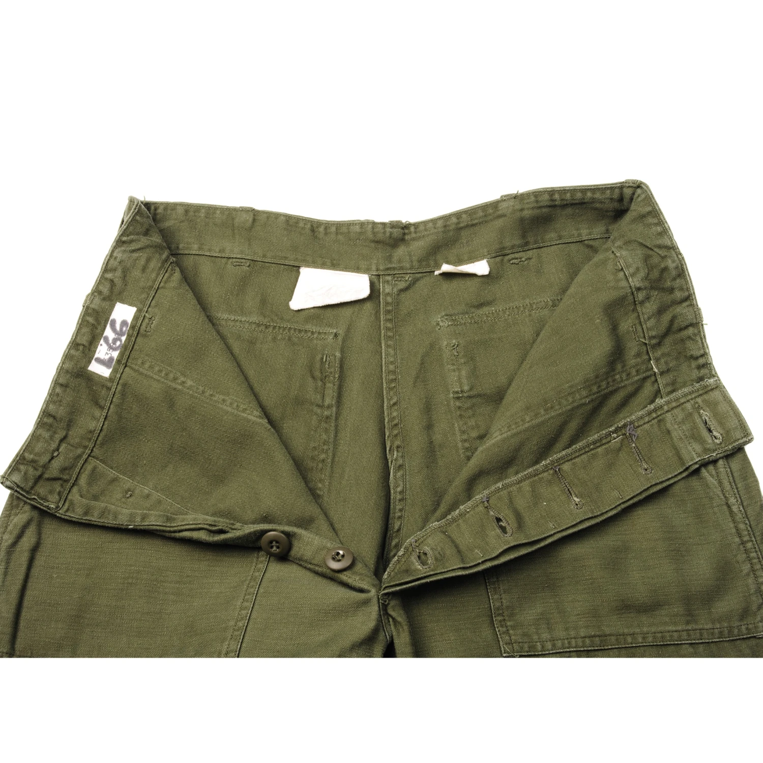 VINTAGE US ARMY UTILITY OG-107 SATEEN TROUSERS PANTS 1960s VIETNAM WAR SIZE W32 L28(Vintage Us Army Utility Trousers Pants 1960s Vietnam War Size W32 L28) 6 VINTAGE US ARMY UTILITY OG-107 SATEEN TROUSERS PANTS 1960s VIETNAM WAR SIZE W32 L28(Vintage Us Army Utility Trousers Pants 1960s Vietnam War Size W32 L28) - Image 6