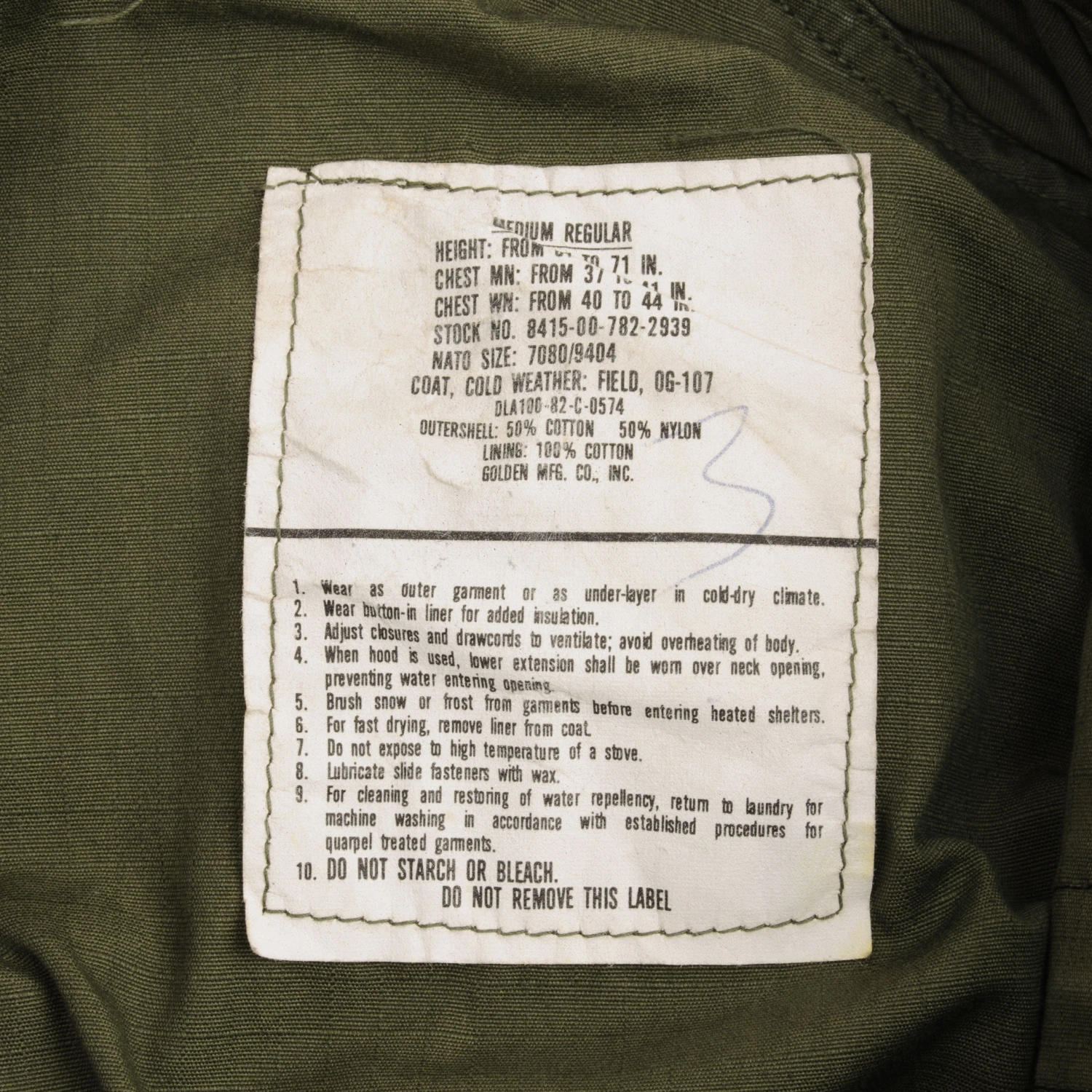 VINTAGE USAF AIR FORCE PATCHED M65 FIELD JACKET 1982 SIZE MEDIUM REGULAR(Vintage Usaf Air Force Patched M65 Field Jacket 1982 Size Medium Regular) 8 VINTAGE USAF AIR FORCE PATCHED M65 FIELD JACKET 1982 SIZE MEDIUM REGULAR(Vintage Usaf Air Force Patched M65 Field Jacket 1982 Size Medium Regular) - Image 8