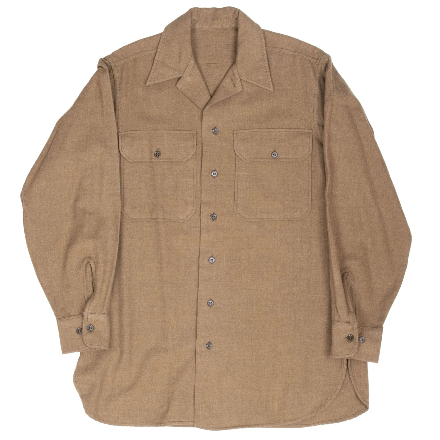 VINTAGE US ARMY WOOL SHIRT WW2 SHIRT SIZE 15X33(Vintage Us Army Wool Shirt Post Ww2 Shirt Size 15x33) 2 VINTAGE US ARMY WOOL SHIRT WW2 SHIRT SIZE 15X33(Vintage Us Army Wool Shirt Post Ww2 Shirt Size 15x33) - Image 2