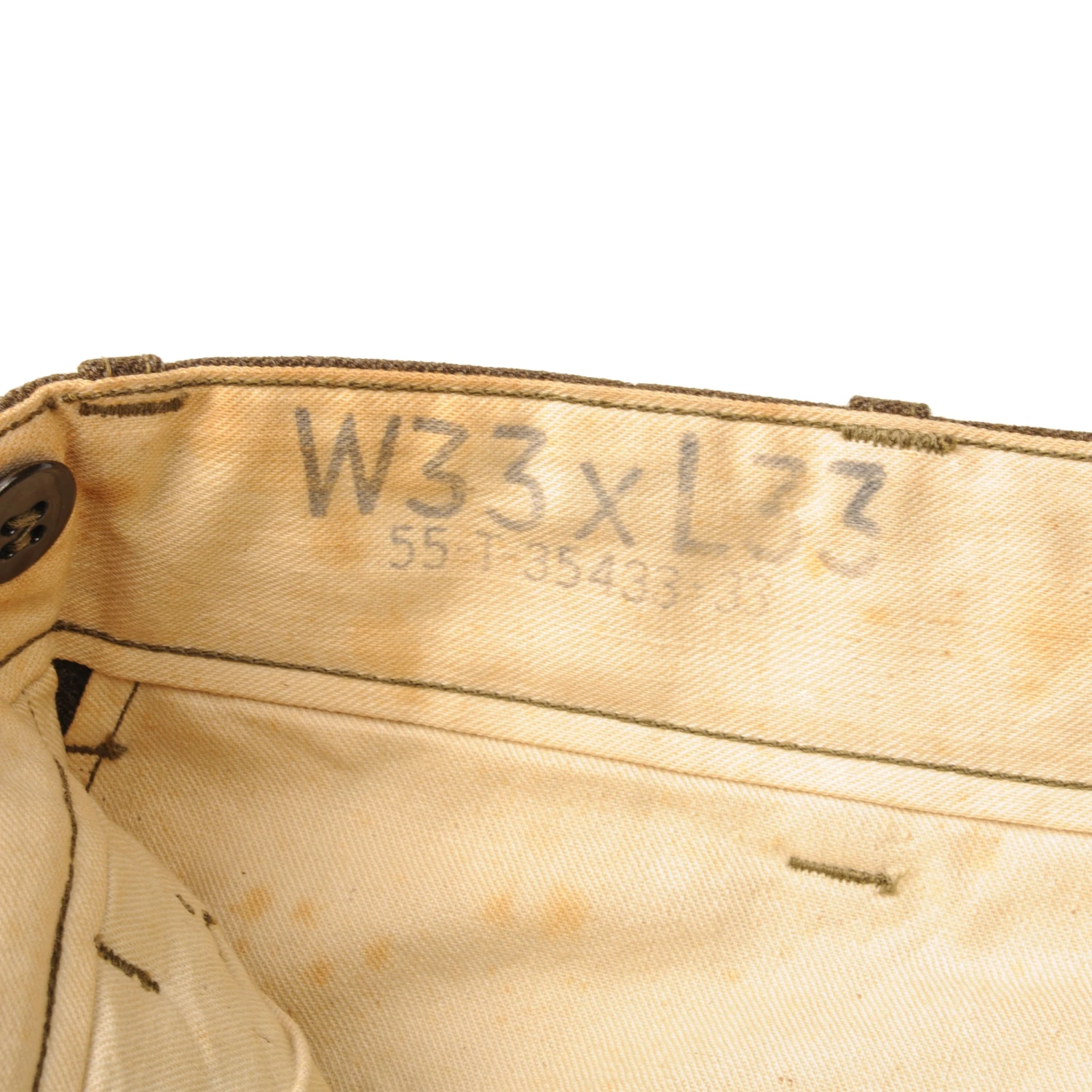 VINTAGE US ARMY FIELD TROUSERS PANTS 1950s KOREAN WAR SIZE W33 L33(Vintage Us Army Field Trousers Pants 1950s Korean War Size W33 L33) 3 VINTAGE US ARMY FIELD TROUSERS PANTS 1950s KOREAN WAR SIZE W33 L33(Vintage Us Army Field Trousers Pants 1950s Korean War Size W33 L33) - Image 3