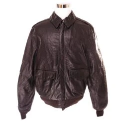 VINTAGE AVIREX US ARMY AIR FORCES LIGHT LEATHER JACKET TYPE A2 1978 SIZE 46L(Vintage Us Air Force Light Leather Jacket Type A2 Size 46l)