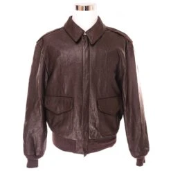 VINTAGE COOPER US AIR FORCE LIGHT LEATHER JACKET TYPE A2 SIZE 42R(Vintage Us Air Force Light Leather Jacket Type A2 Size 42r)