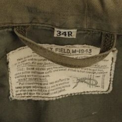 VINTAGE US ARMY M-1943 M43 FIELD JACKET 1940S WW2 SIZE 34R(Vintage Us Army M 1943 M43 Field Jacket 1940s Ww2 Size 34r 1) -Rare Gear USA Shop DSC 6415