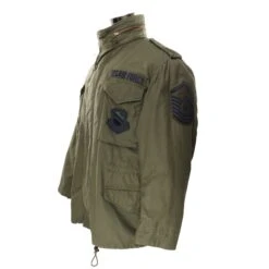 VINTAGE USAF AIR FORCE PATCHED M65 FIELD JACKET 1979 SIZE MEDIUM REGULAR(Vintage Usaf Air Force Patched M65 Field Jacket 1979 Size Medium Regular)