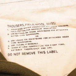 VINTAGE US ARMY FIELD WOOL TROUSERS PANTS M-1951 M51 1953 KOREAN WAR SIZE MEDIUM REGULAR(Vintage Us Army Field Trousers Pants M 1951 M51 1952 Size Medium Regular) -Rare Gear USA Shop DSC 6498 1