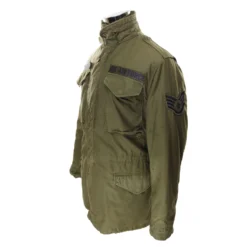 VINTAGE USAF AIR FORCE PATCHED M65 FIELD JACKET VIETNAM WAR 1975 SIZE SMALL LONG(Vintage Usaf Air Force Patched M65 Field Jacket Vietnam War 1975 Size Small Long)