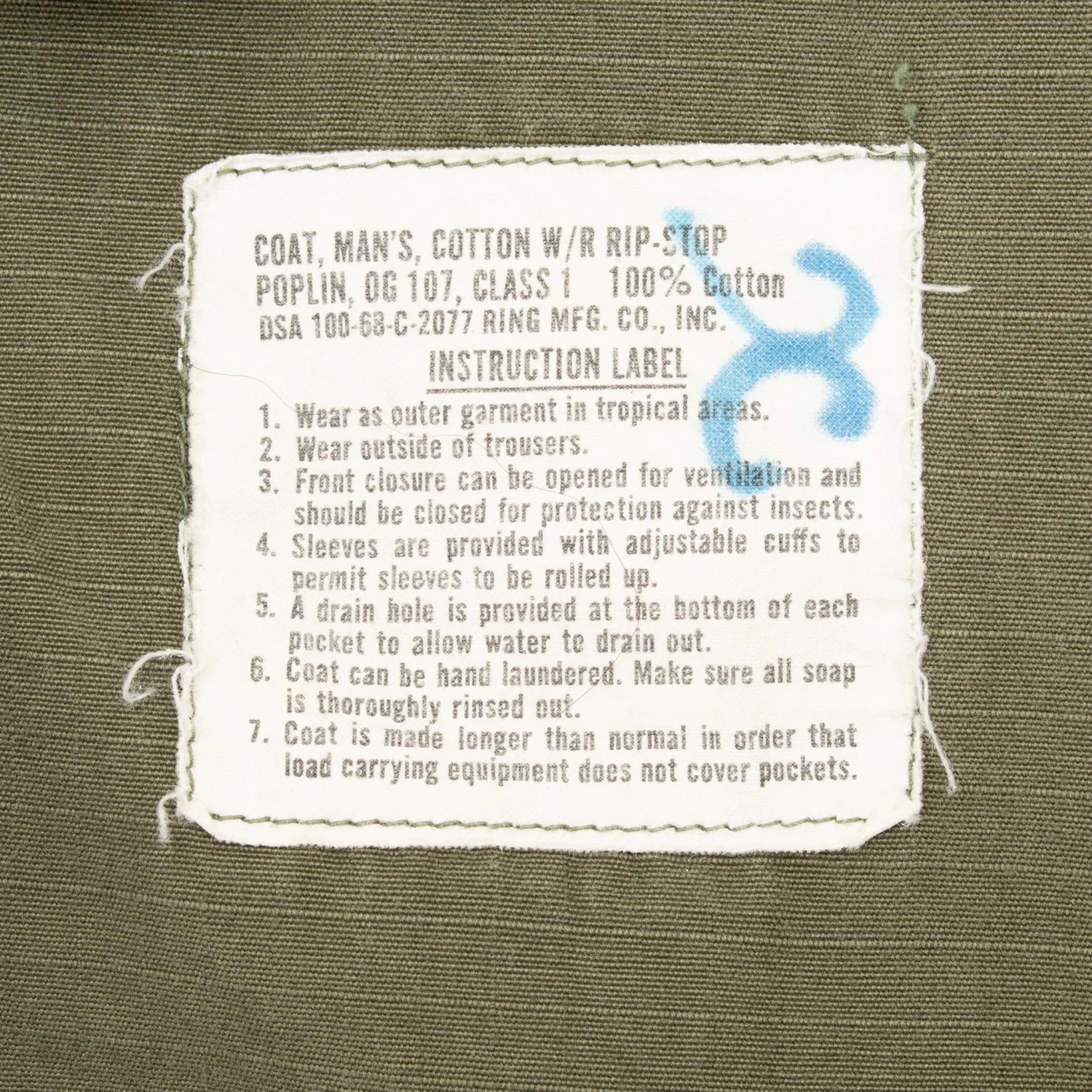 VINTAGE USAF AIR FORCE COMBAT JACKET RIP STOP 1968 VIETNAM WAR SMALL REGULAR(Vintage Usaf Air Force Combat Jacket Rip Stop 1968 Vietnam War Small Regular) 5 VINTAGE USAF AIR FORCE COMBAT JACKET RIP STOP 1968 VIETNAM WAR SMALL REGULAR(Vintage Usaf Air Force Combat Jacket Rip Stop 1968 Vietnam War Small Regular) - Image 5