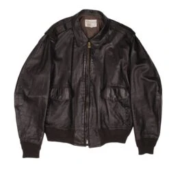 VINTAGE US BORDER PATROL UNIFORM LEATHER JACKET LATE 1970S SIZE 46(Vintage Us Border Patrol Leather Jacket Size 46)