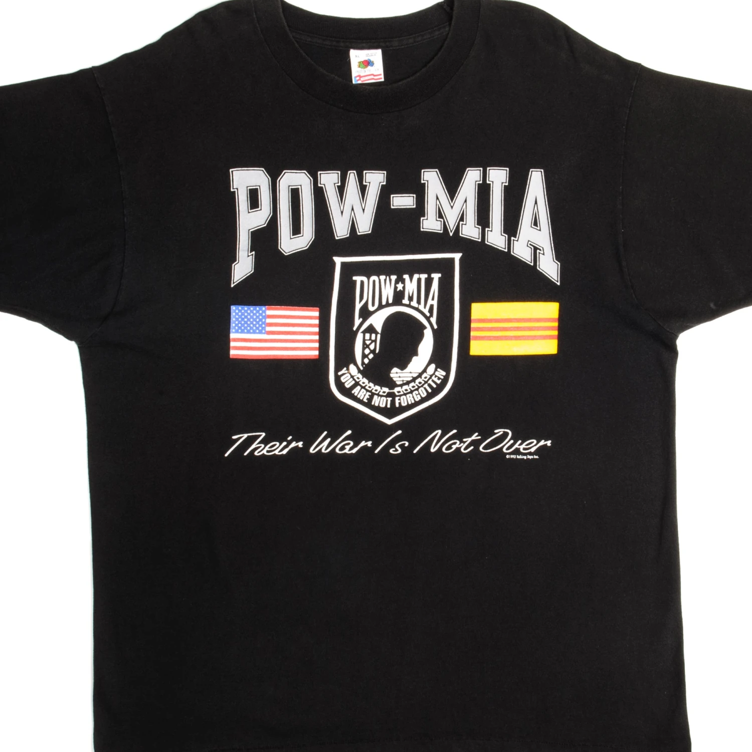 VINTAGE POW-MIA TEE SHIRT 1992 SIZE XL MADE IN USA(Vintage Pow Mia Tee Shirt 1992 Size Xl Made In Usa) 1 VINTAGE POW-MIA TEE SHIRT 1992 SIZE XL MADE IN USA(Vintage Pow Mia Tee Shirt 1992 Size Xl Made In Usa)
