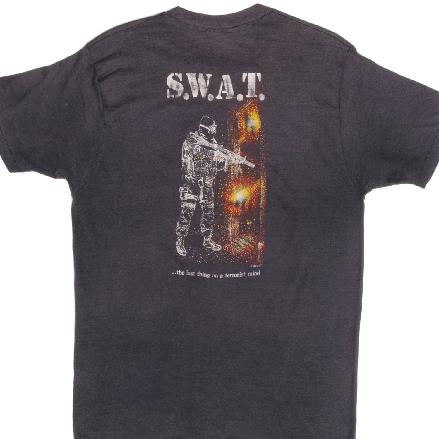 VINTAGE SWAT TEE SHIRT 1990S SIZE SMALL MADE IN USA(Vintage Swat Tee Shirt 1990s Size Small Made In Usa) 1 VINTAGE SWAT TEE SHIRT 1990S SIZE SMALL MADE IN USA(Vintage Swat Tee Shirt 1990s Size Small Made In Usa)