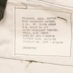 VINTAGE US ARMY FIELD TROUSERS PANTS M51 1955 XL LONG NOS(Vintage Us Army Field Trousers Pants M51 1955 Xl Long Nos) -Rare Gear USA Shop DSC 6765