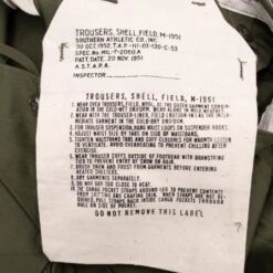 VINTAGE US ARMY FIELD TROUSERS PANTS M51 1952 KOREAN WAR XL REGULAR NOS(Vintage Us Army Field Trousers Pants M51 1952 Korean War Xl Regular Nos) -Rare Gear USA Shop DSC 6799