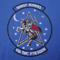 VINTAGE USAF GHOST RIDERS TEE SHIRTSIZE LARGE MADE IN USA 416 TAC FTR SQDN(Vintage Usaf Ghost Riders Tee Shirt Size Large Made In Usa) -Rare Gear USA Shop DSC 6866 1