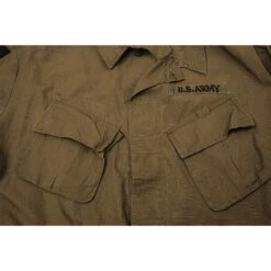 VINTAGE US ARMY TROPICAL COMBAT JACKET 5TH PATTERN 1969 VIETNAM WAR SIZE XL REGULAR PATCHED(Vintage Us Army Tropical Combat Jacket 5th Pattern 1969 Vietnam War Size Xl Regular Patched) -Rare Gear USA Shop DSC 6940 1