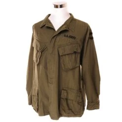 VINTAGE US ARMY TROPICAL COMBAT JACKET 5TH PATTERN 1969 VIETNAM WAR SIZE XL REGULAR PATCHED(Vintage Us Army Tropical Combat Jacket 5th Pattern 1969 Vietnam War Size Xl Regular Patched)