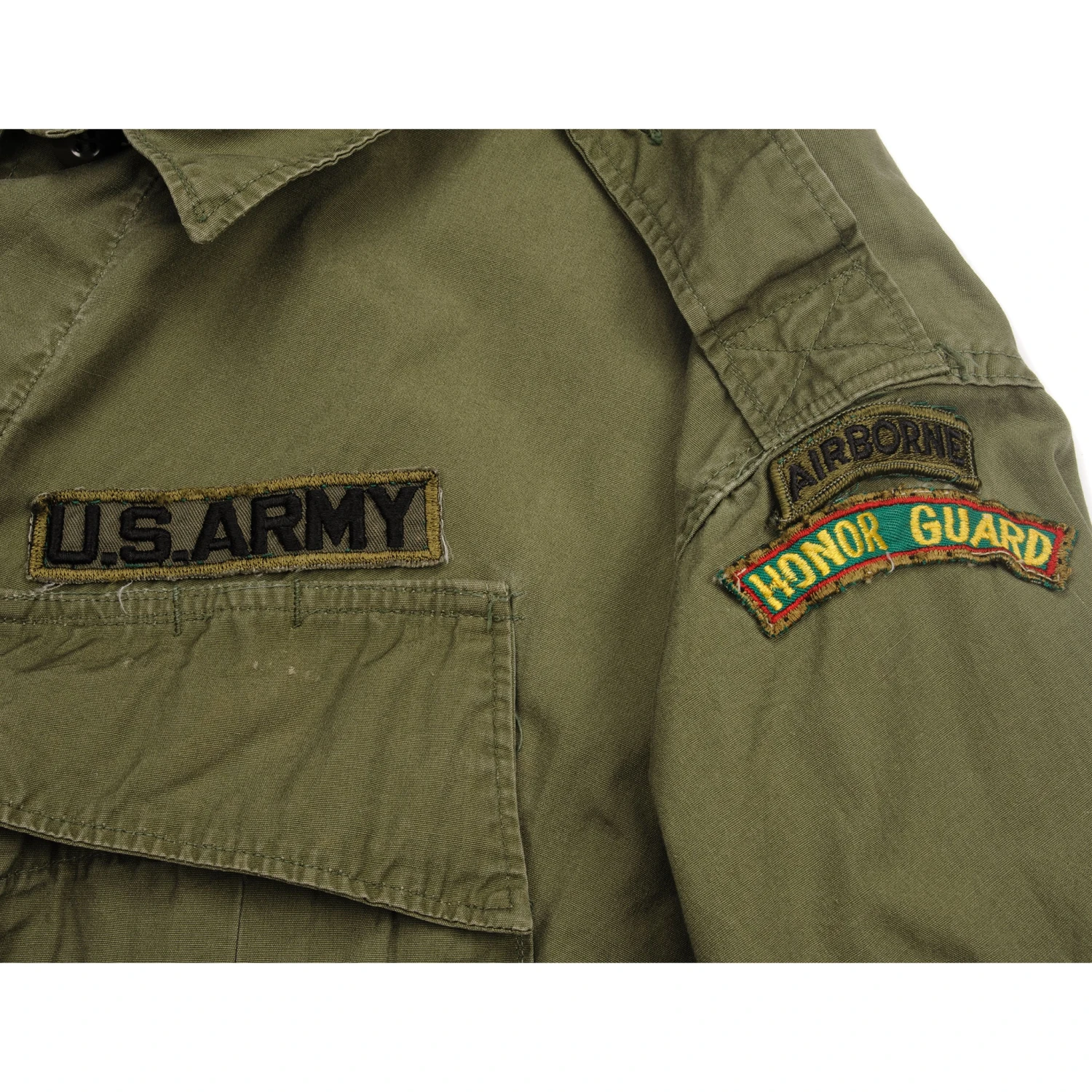 VINTAGE US ARMY TROPICAL COMBAT JACKET 2ND PATTERN 1966 VIETNAM WAR SIZE LARGE REGULAR WITH PATCHES(Vintage Us Army Tropical Combat Jacket 2nd Pattern 1966 Vietnam War Size Large Regular With Patches) 7 VINTAGE US ARMY TROPICAL COMBAT JACKET 2ND PATTERN 1966 VIETNAM WAR SIZE LARGE REGULAR WITH PATCHES(Vintage Us Army Tropical Combat Jacket 2nd Pattern 1966 Vietnam War Size Large Regular With Patches) - Image 7