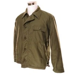 VINTAGE USN US NAVY A2 DECK JACKET COLD WEATHER 1986 SIZE LARGE V-4 USS RANGER(Vintage Usn Us Navy A 2 A2 Deck Jacket Cold Weather 1986 Size Large 42 44)