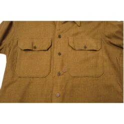 VINTAGE US ARMY M-37 M37 FLANNEL SHIRT 1945 WW2 SIZE 15 X 34 PATCHED(Vintage Us Army M 37 M37 Flannel Shirt 1945 Ww2 Size 15 X 34) -Rare Gear USA Shop DSC 7064 1