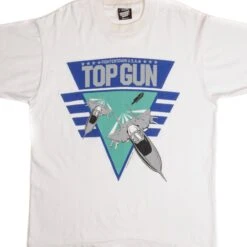 VINTAGE USMC TOP GUN FIGHTERTOWN USA TEE SHIRT 1988 SIZE MEDIUM MADE IN USA(Vintage Usmc Top Gun Fightertown Usa Tee Shirt 1988 Size Medium Made In Usa)